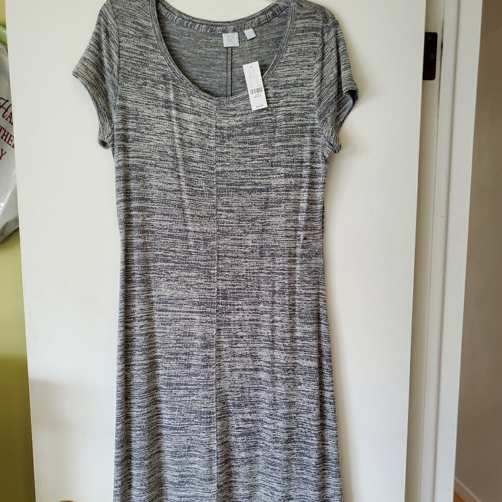 Gray t-shirt dress